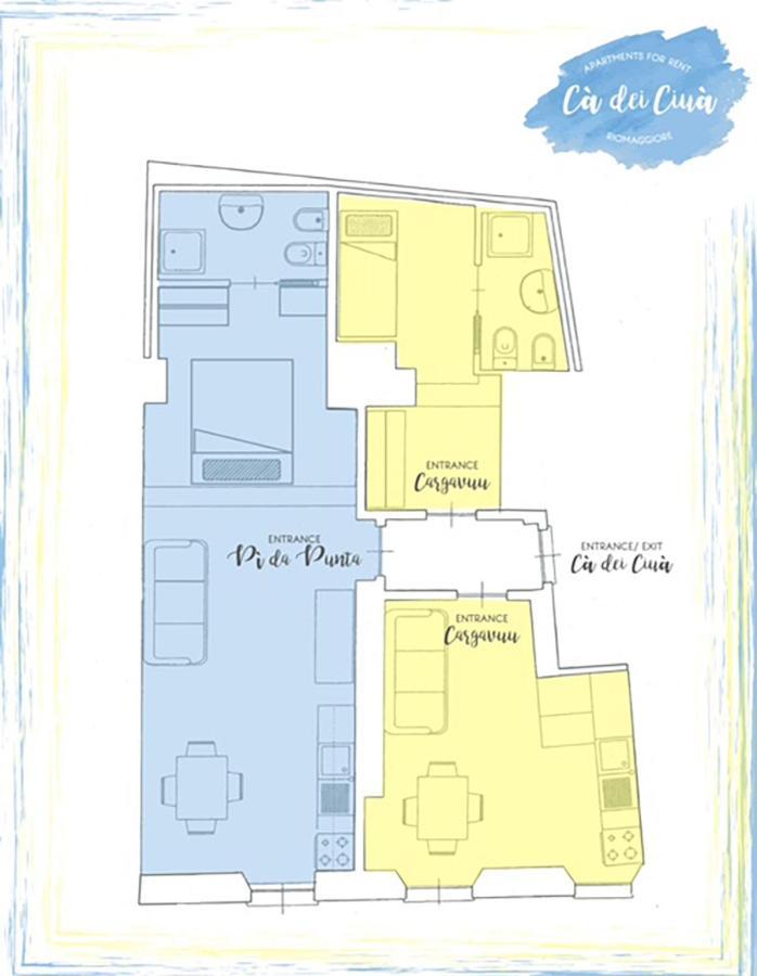 Ca Dei Ciua, Terre Marine Apartment Riomaggiore Bagian luar foto